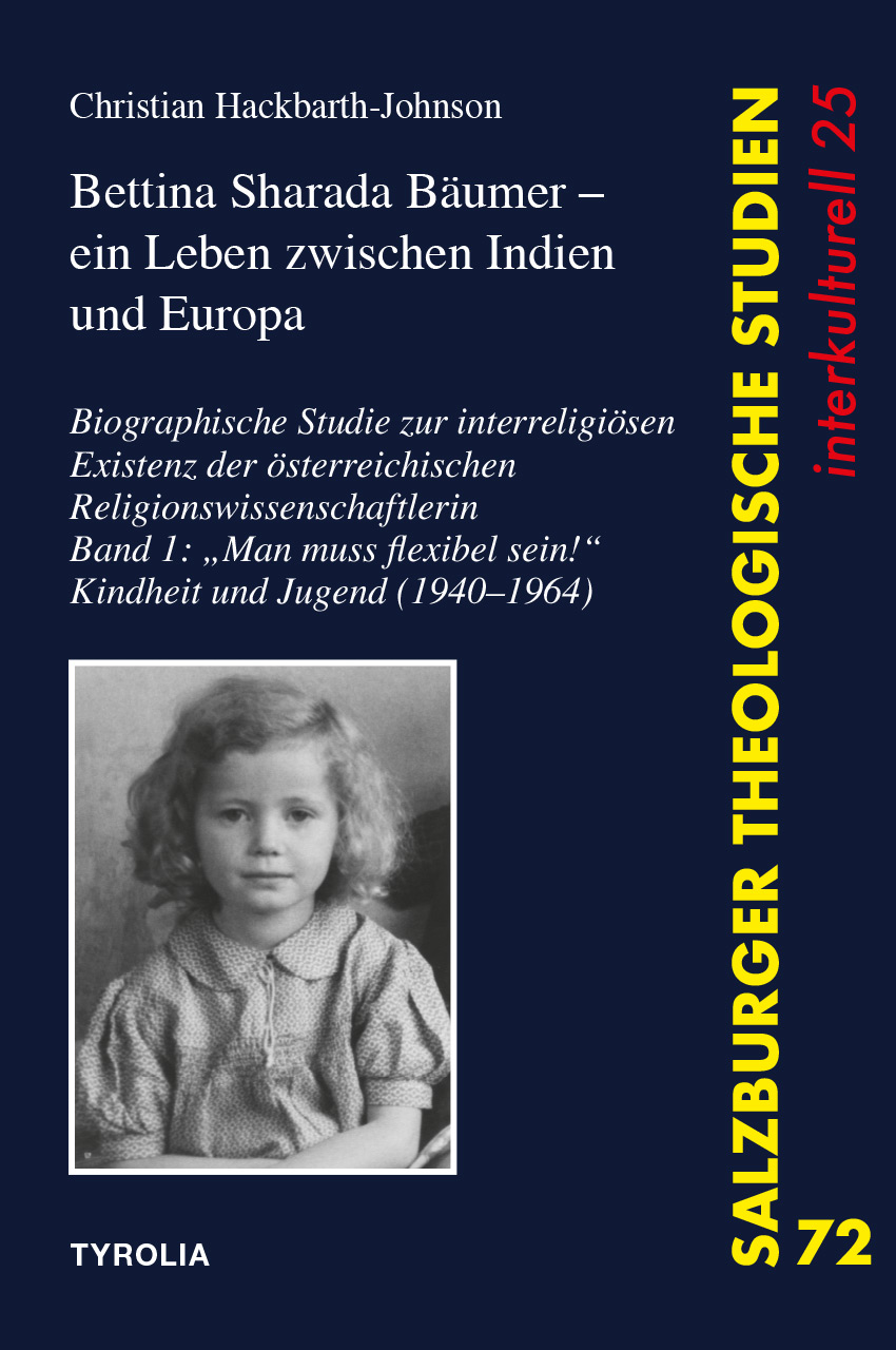 Bettina Sharada Bäumer - ein Leben zwischen Indien und Europa. Biographische Studie zur interreligiösen Existenz der österreichischen Religionswissenschaftlerin. Band 1: "Man muss flexibel sein!" Kindheit und Jugend (1940-1964). Salzburger Theologische Studien 72, interkulturell 25. Tyrolia Verlag, Innsbruck, Wien 2024 (auch als E-Book erhältlich).