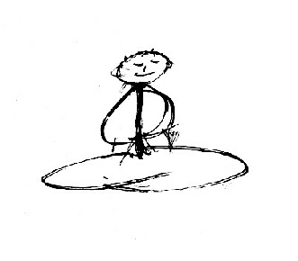 Logo: Skizze von einem meditierenden Menschen